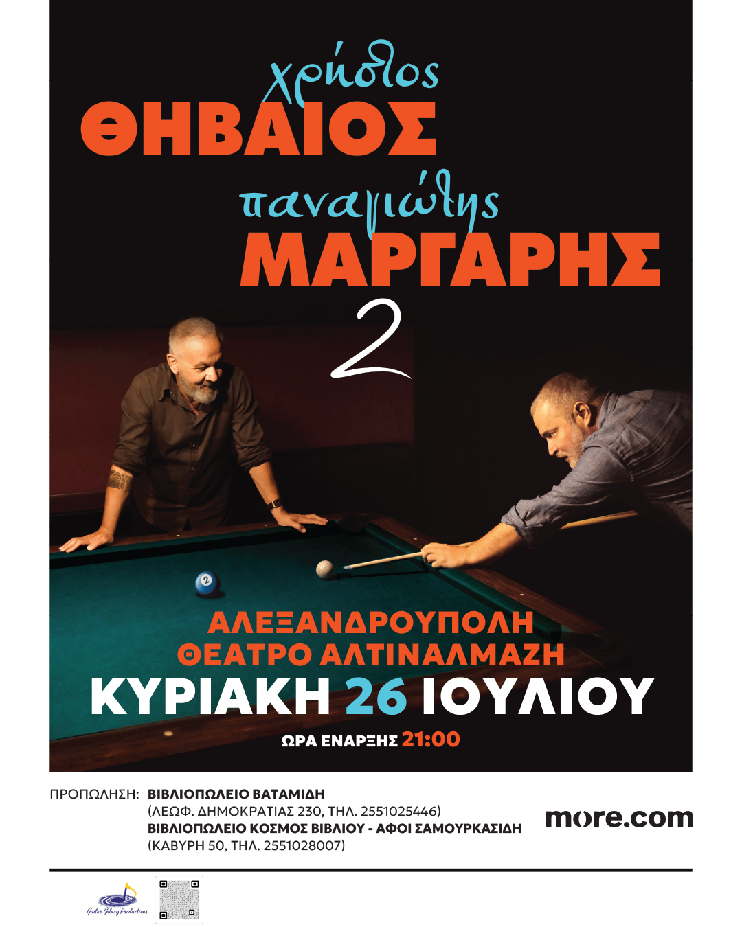 ΘΗΒΑΙΟΣ & ΜΑΡΓΑΡΗΣ | ΑΛΕΞΑΝΔΡΟΥΠΟΛΗ